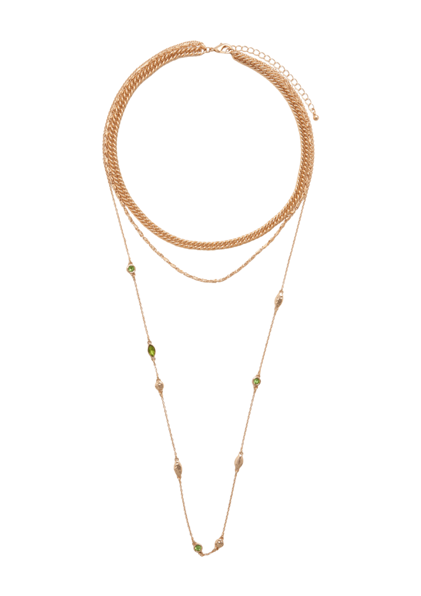 Layered Chunky Chain Necklace