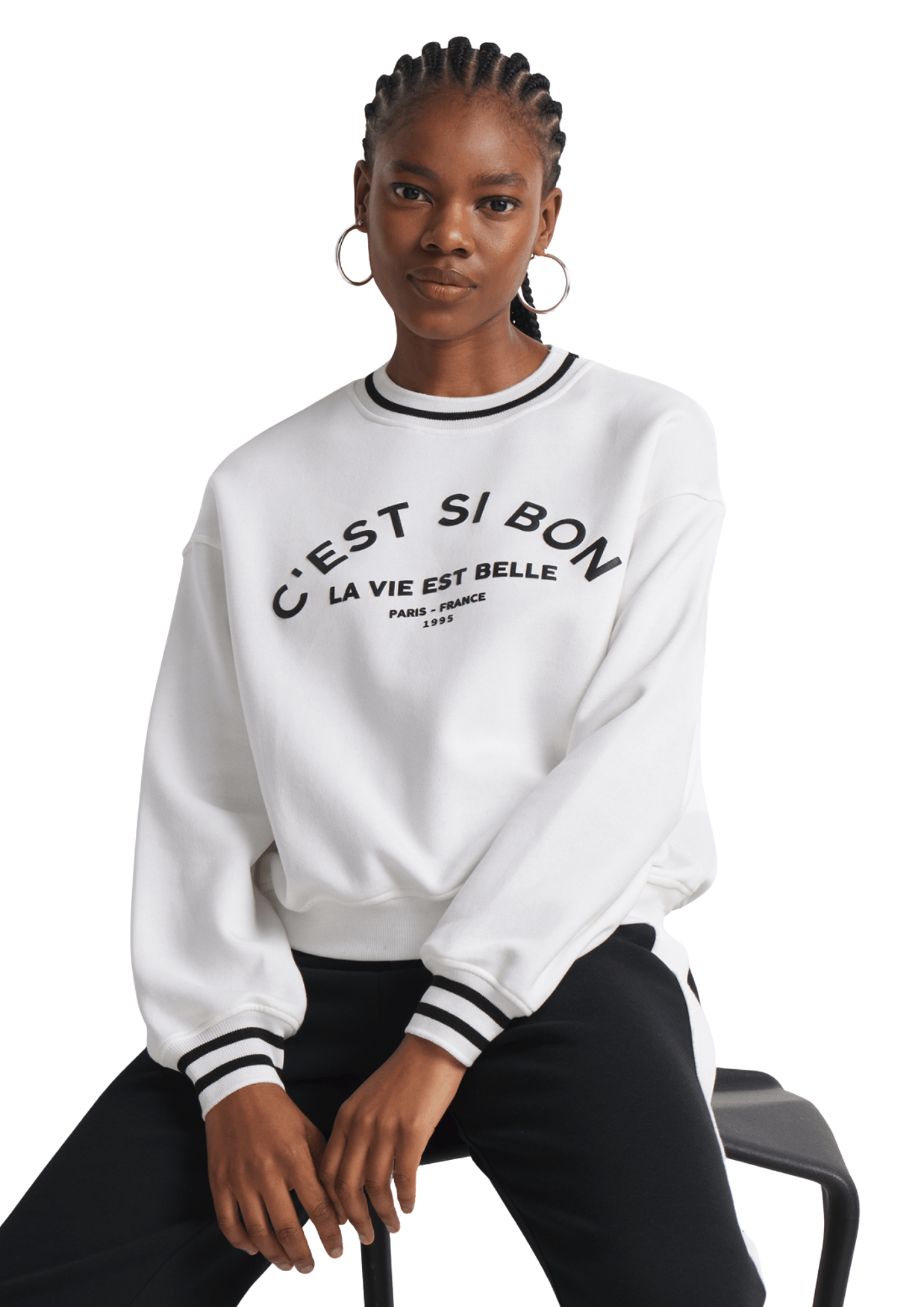 Slogan Sweat Top