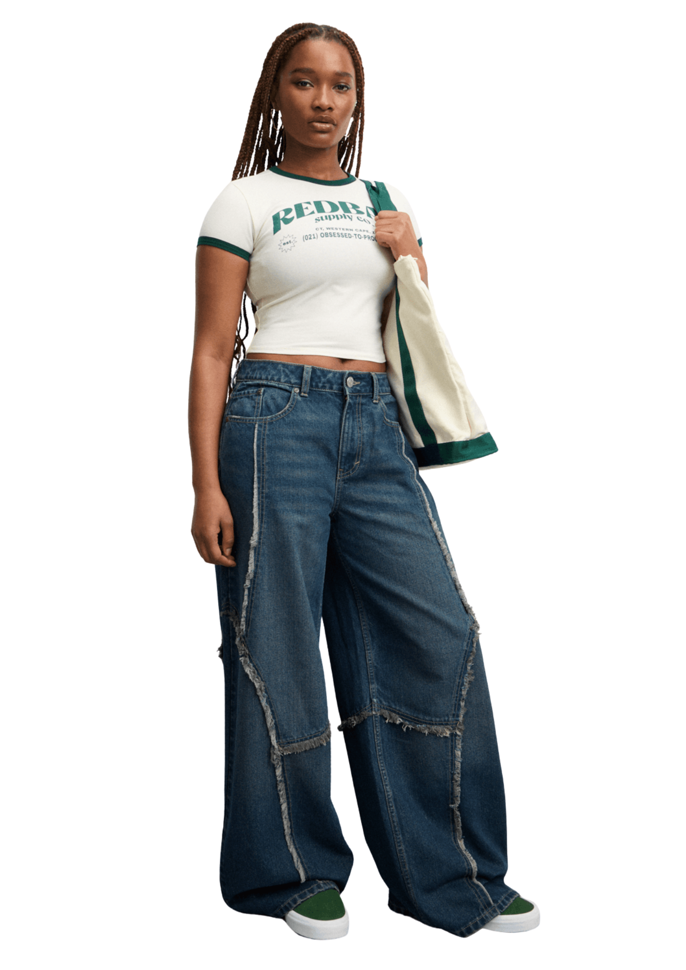 Redbat Women's Ecru Cropped Top