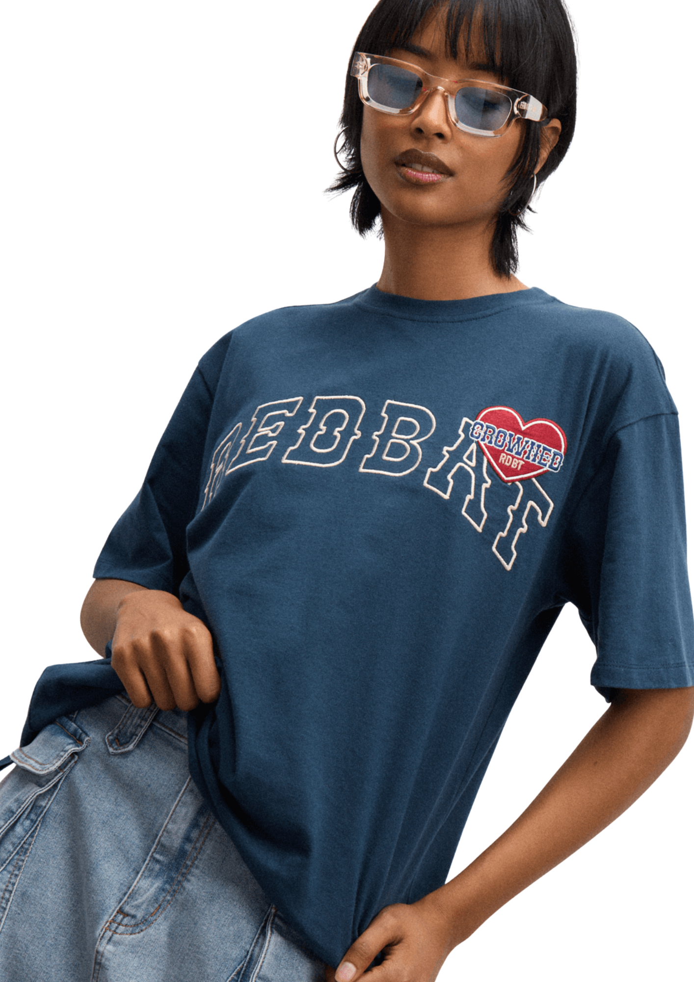 Redbat Women's Navy Relaxed T-Shirt