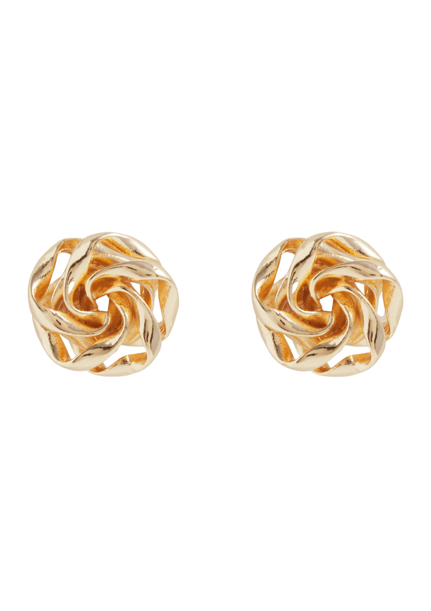 Twisted Bun Stud Earrings