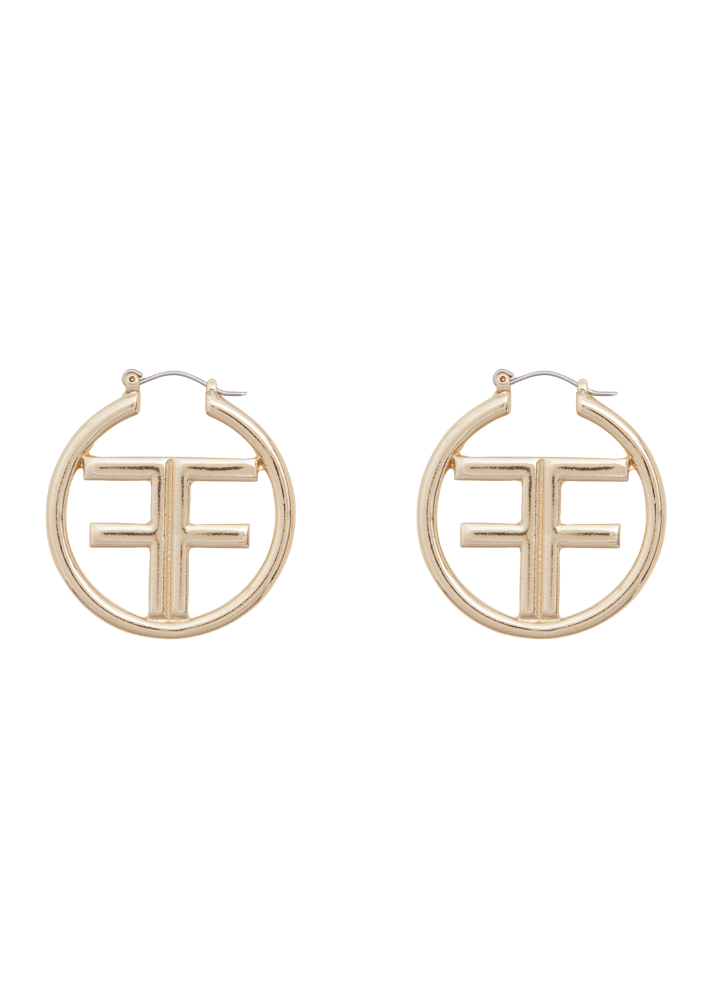 FF logo Circle Hoop Earrings