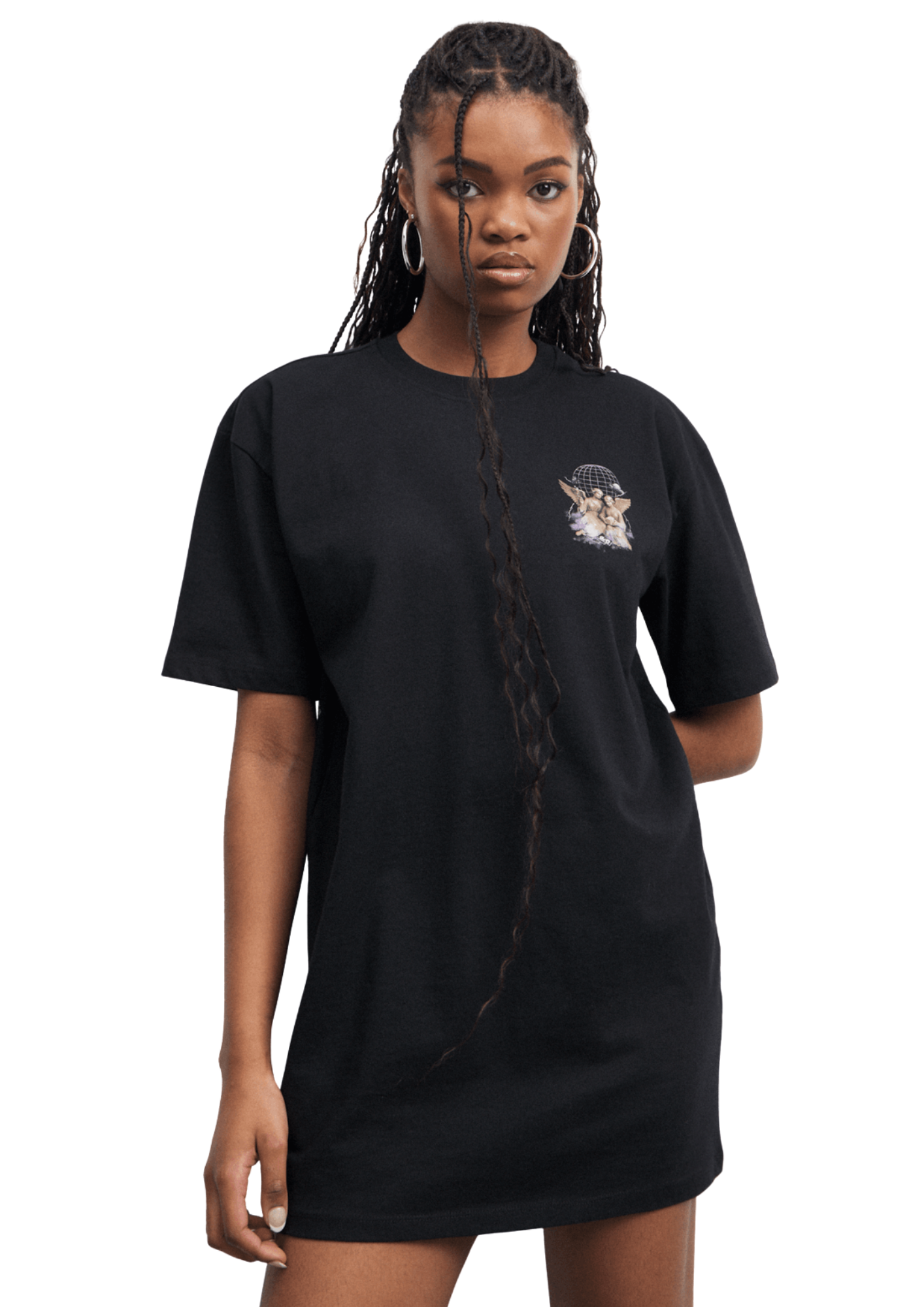 Redbat Women's Black T-Shirt Dress
