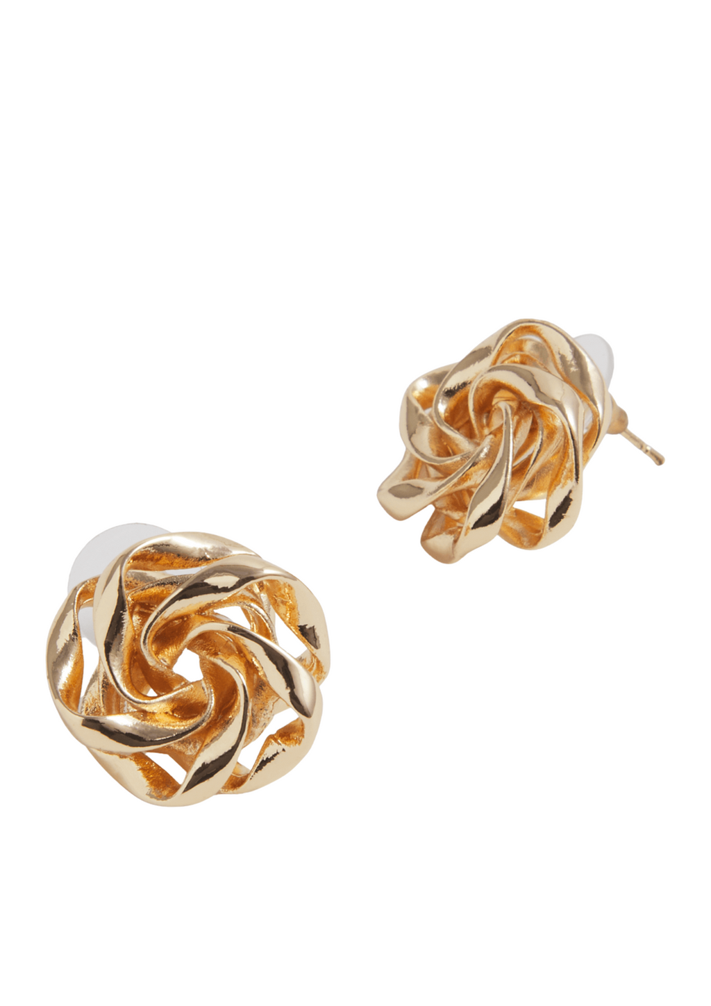 Twisted Bun Stud Earrings