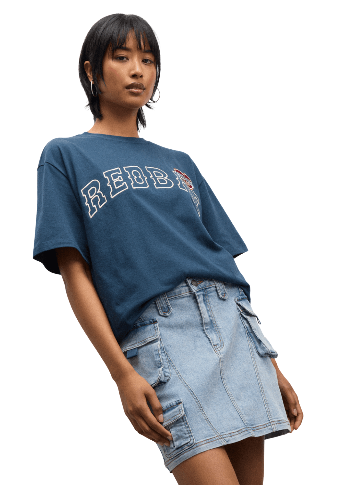 Redbat Women's Navy Relaxed T-Shirt