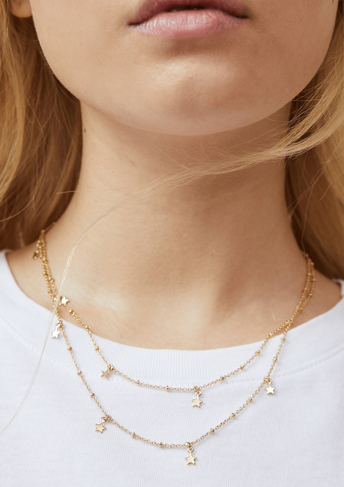 Women's Cotton On Gold 2Pk Fine Chain Necklace