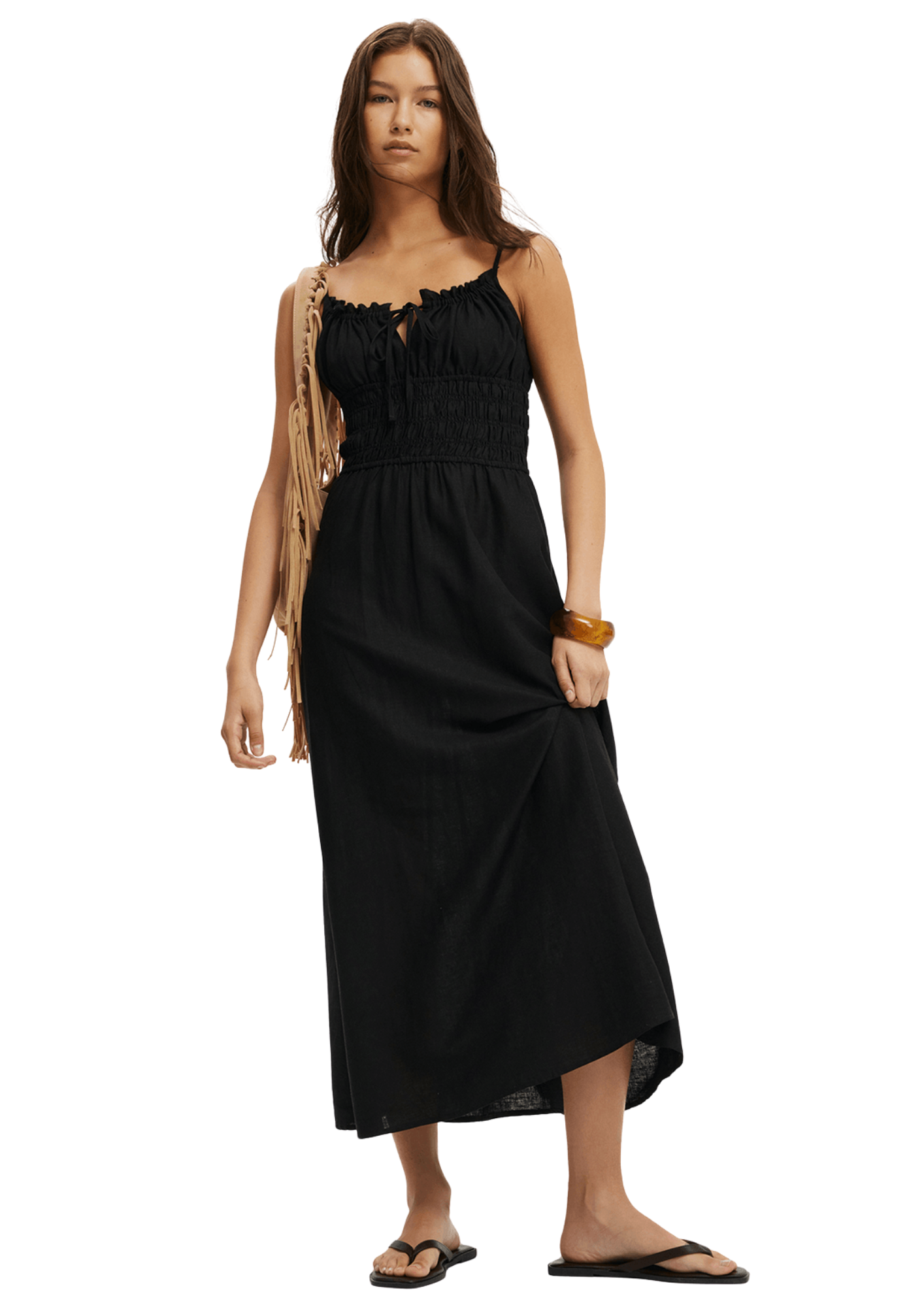 Women's Cotton On Black Haven Strappy Mini Dress