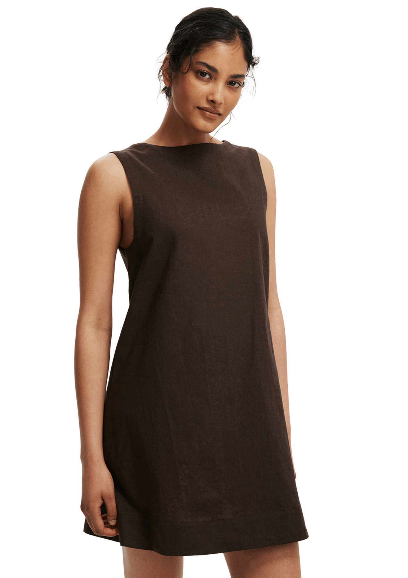 Women's Cotton On Brown Shift Mini Dress