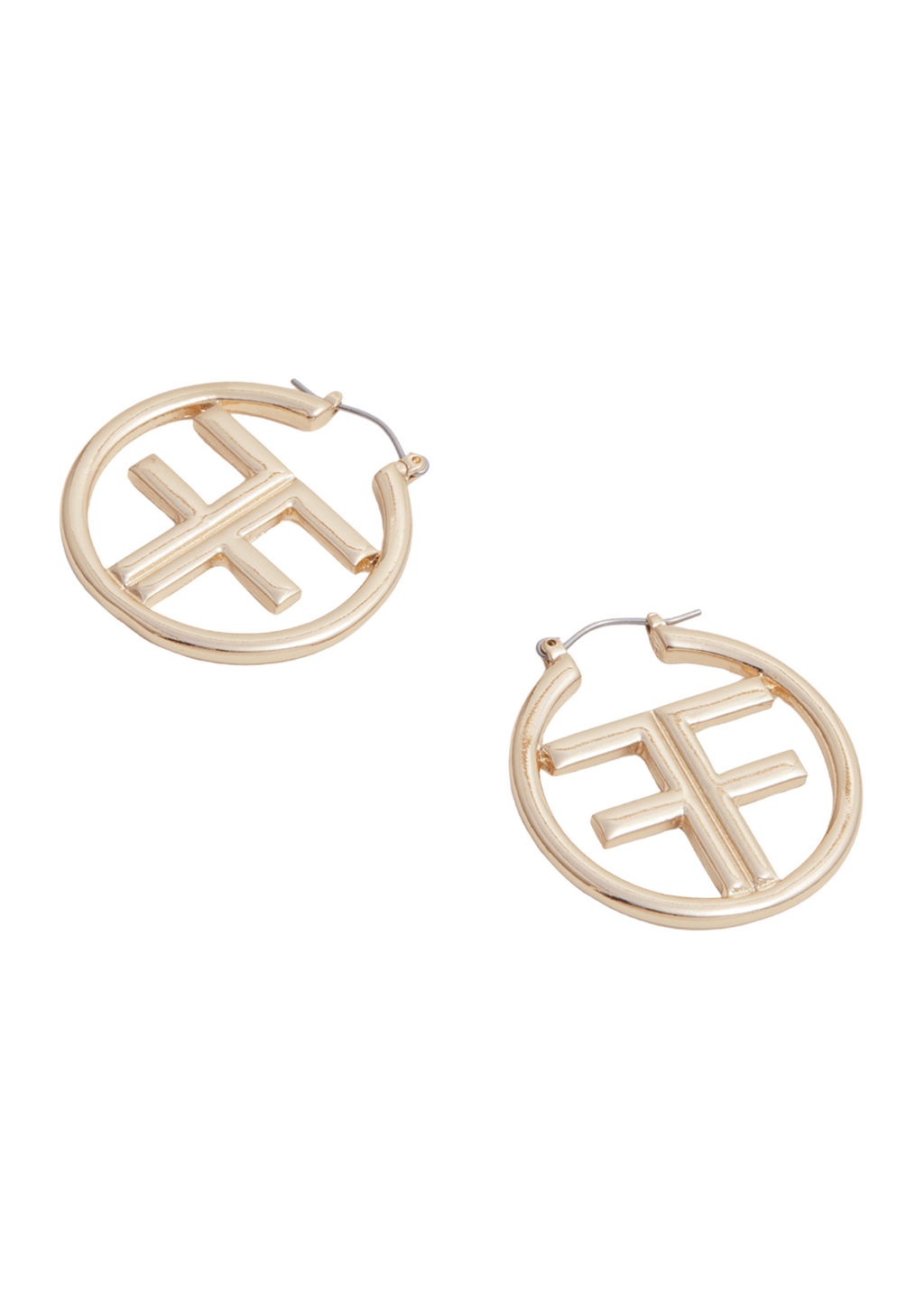 FF logo Circle Hoop Earrings