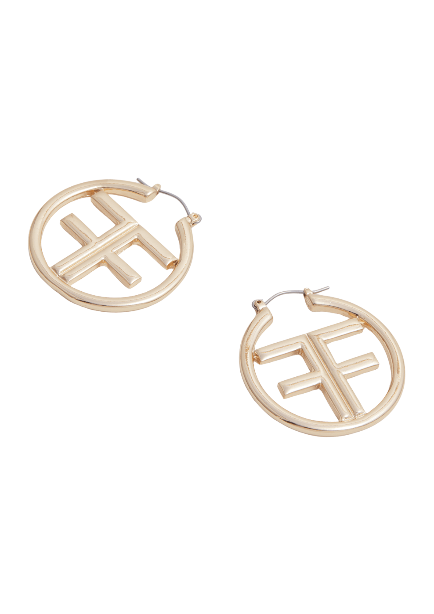 FF logo Circle Hoop Earrings