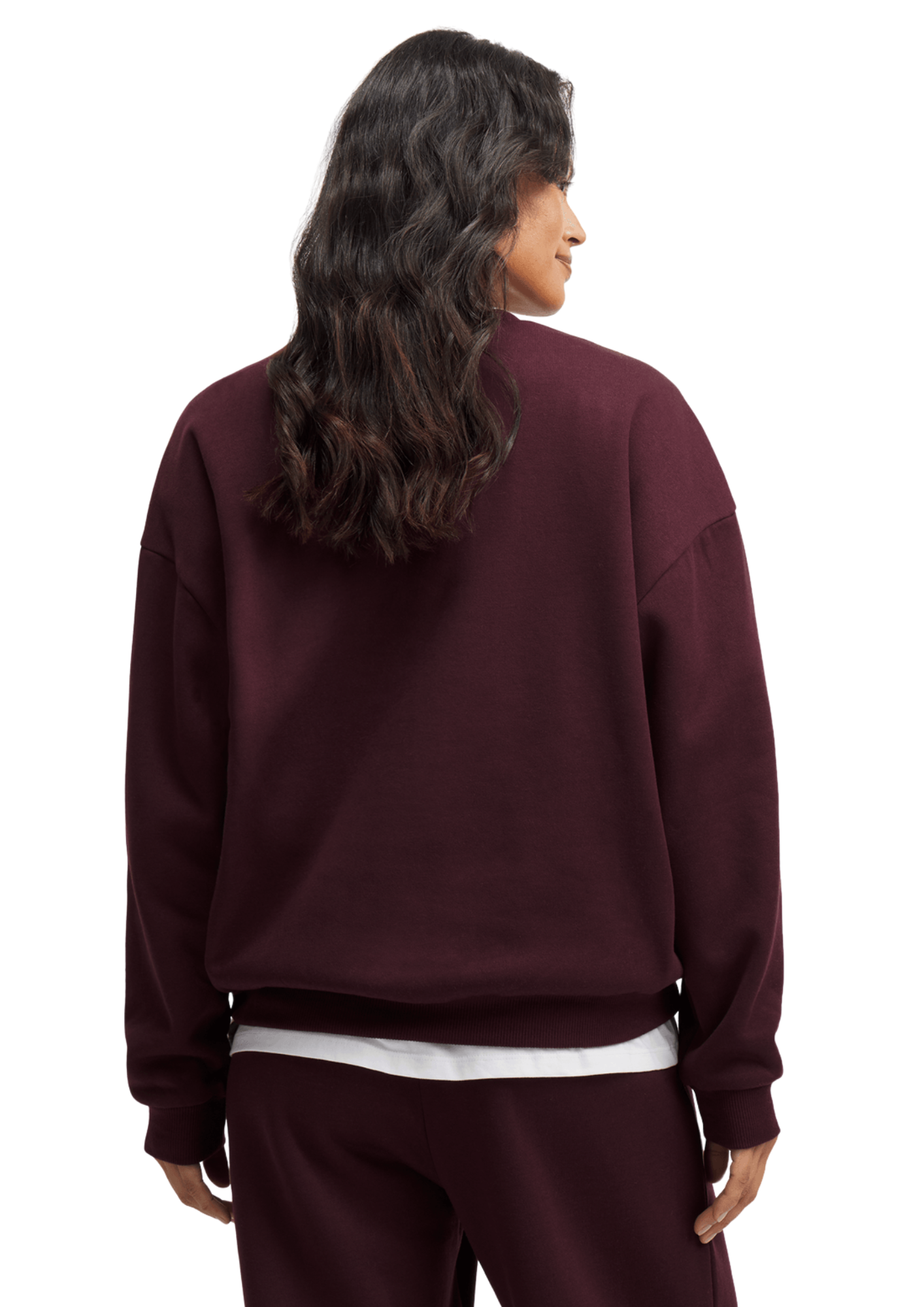 Exact Women's Burgundy Graphic Print Sweat Top