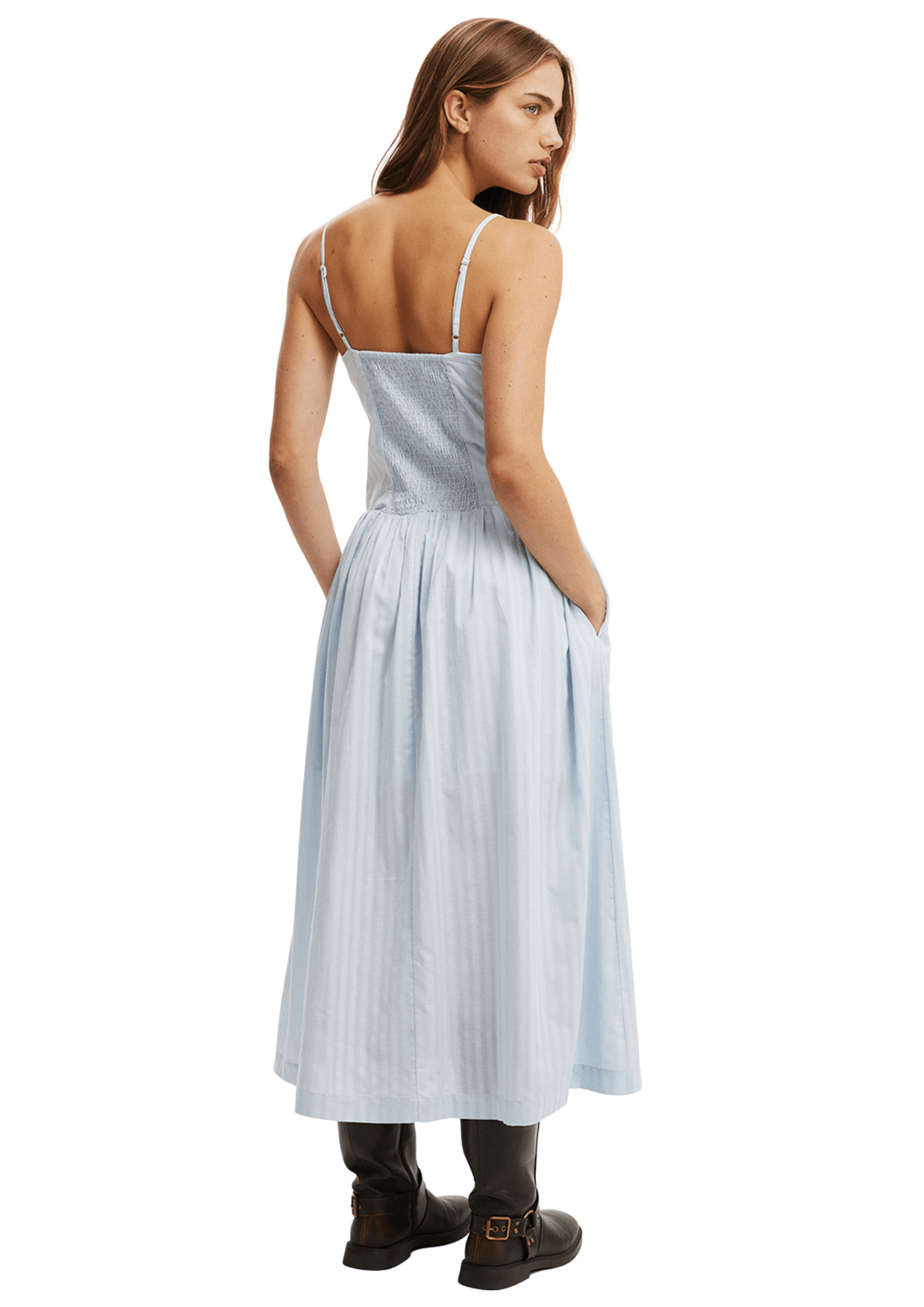 Women's Cotton On Blue Alexis Seamed Maxi Dress