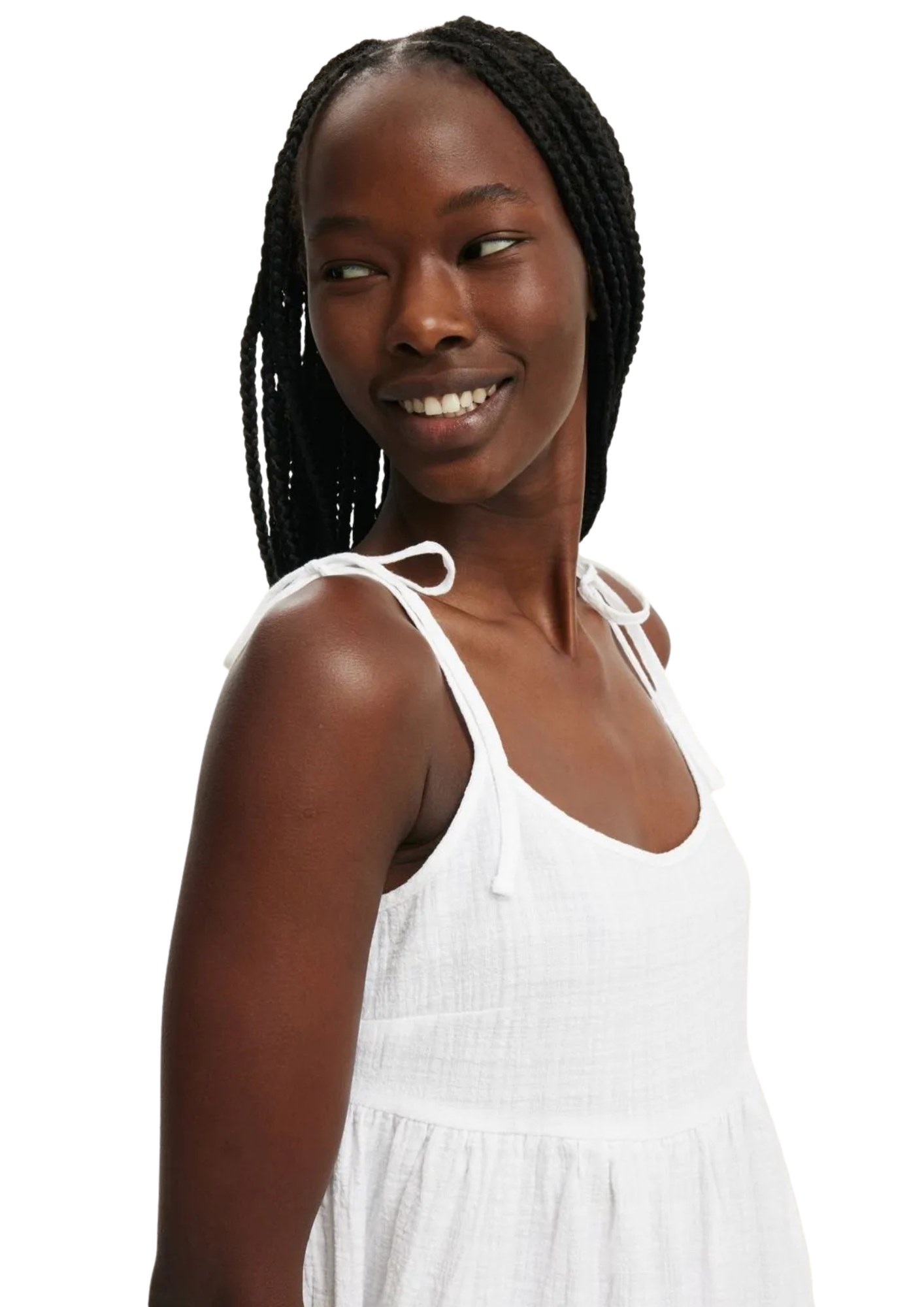 Women's Cotton On White Sunny Babydoll Mini Dress