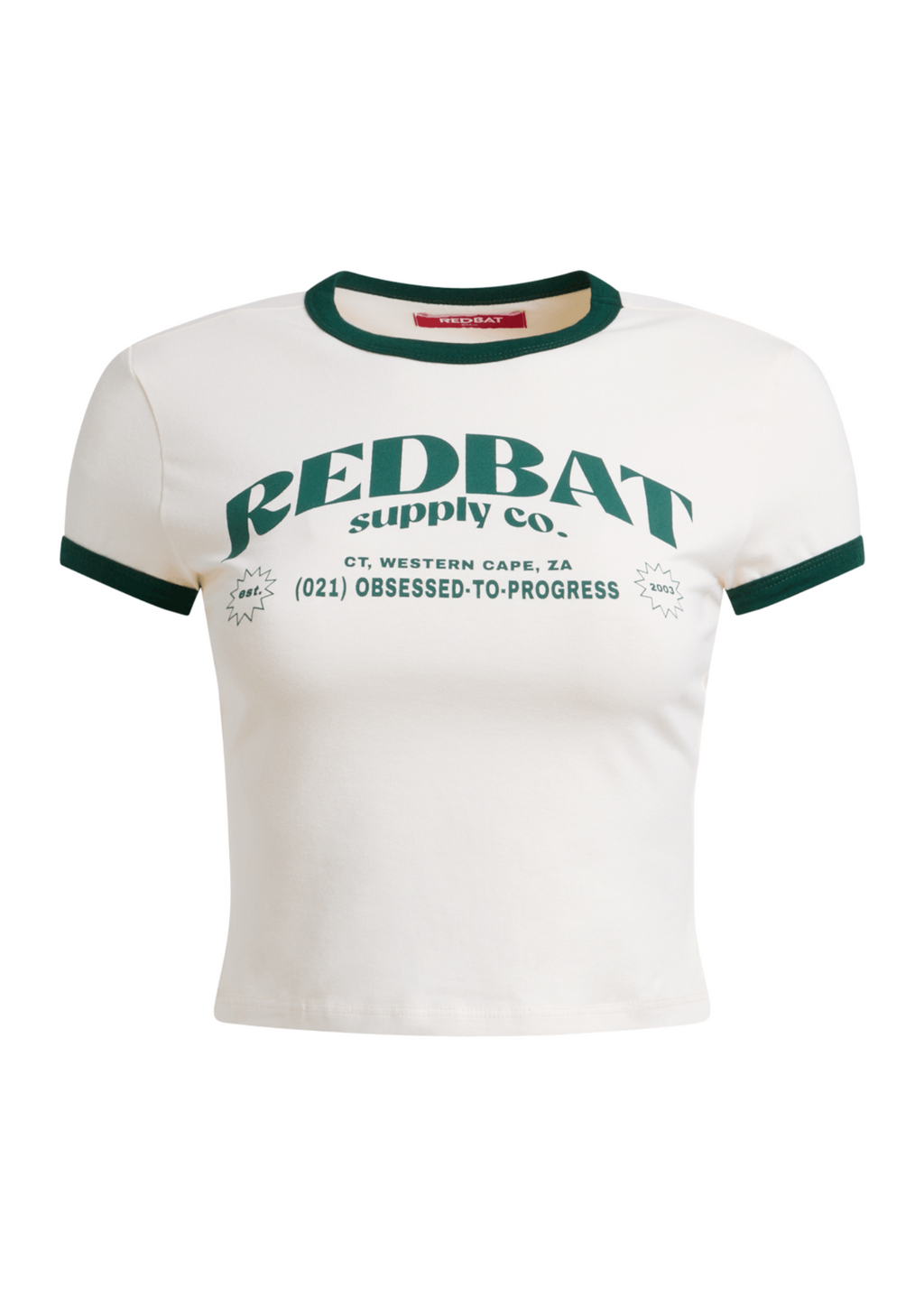 Redbat Women's Ecru Cropped Top
