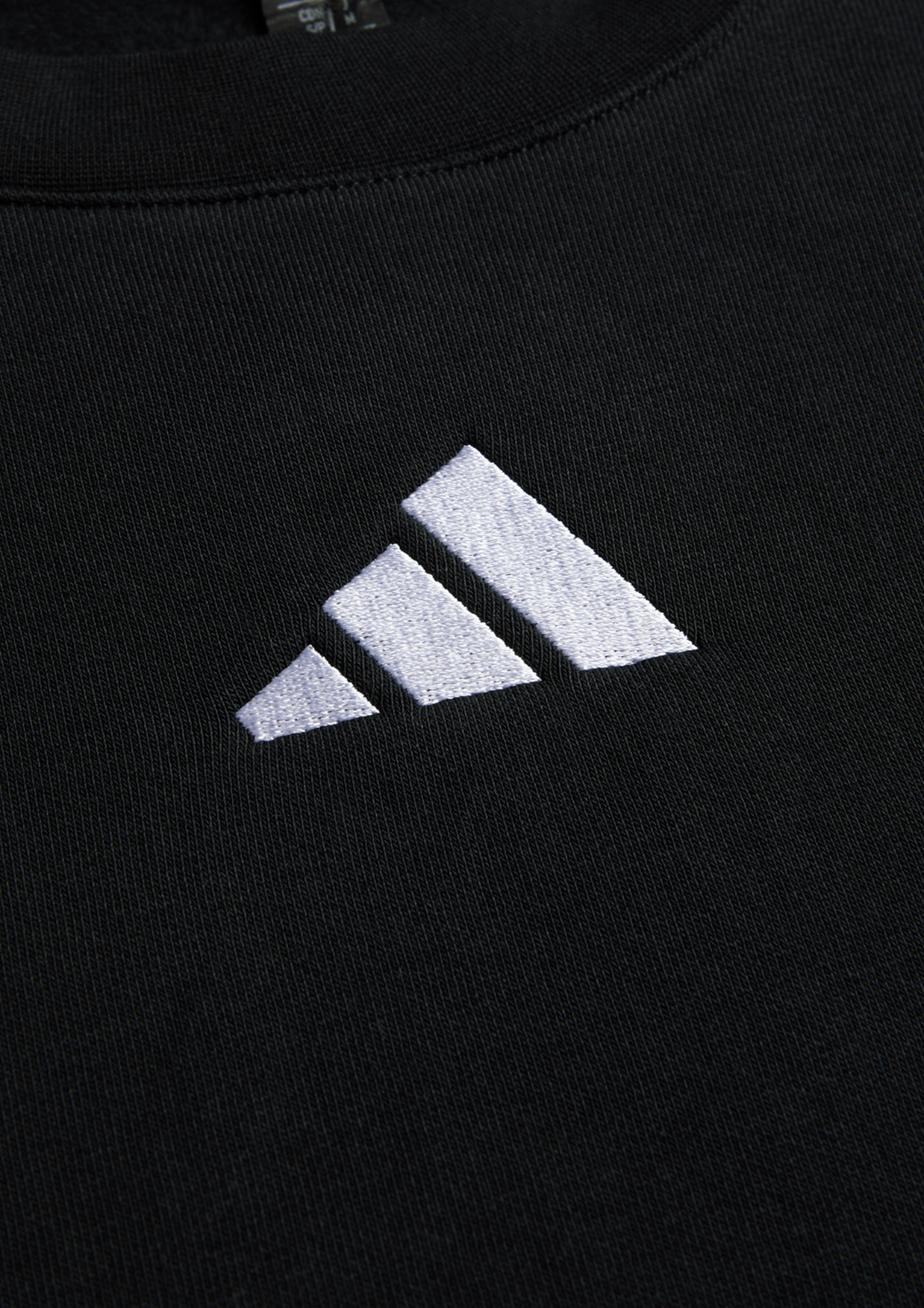 adidas Womens Essential Small Logo Feelcozy Black Sweatshirt