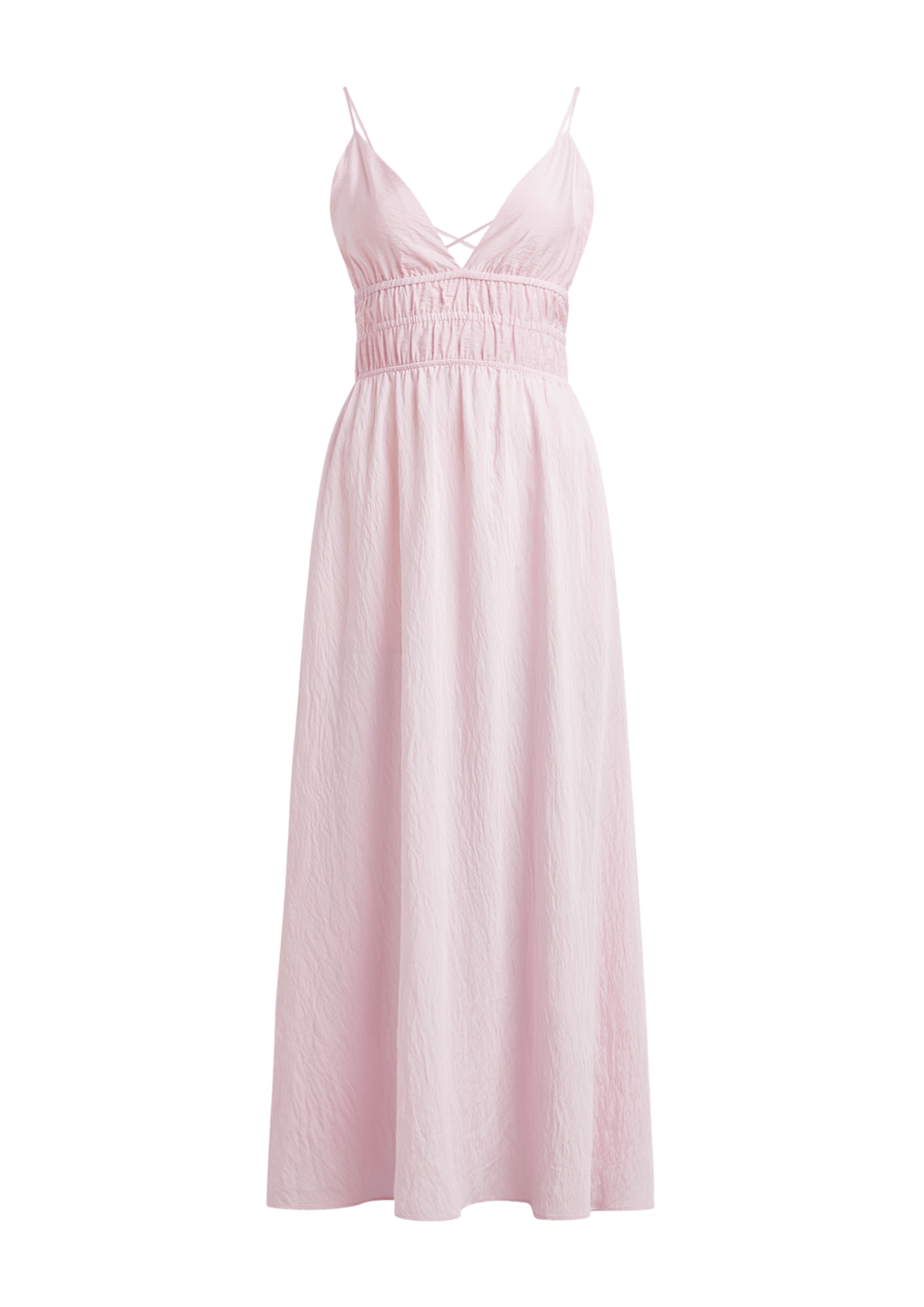The FIX Women's Pink Strappy Maxi Dress