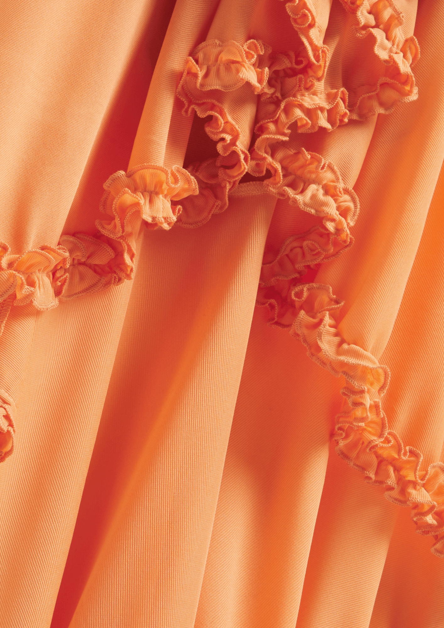 The FIX Women's Orange Ruched Strappy Dress