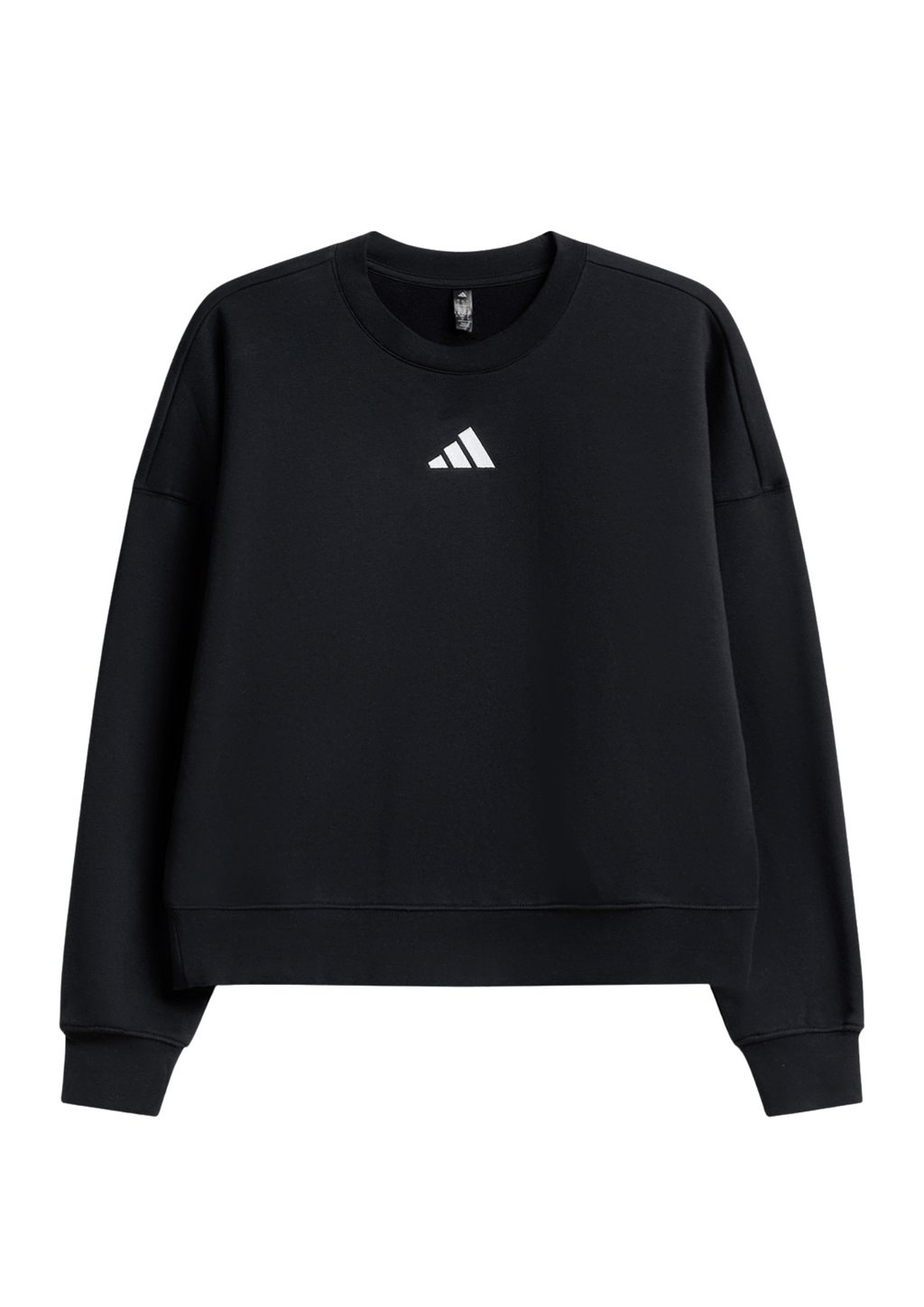 adidas Womens Essential Small Logo Feelcozy Black Sweatshirt