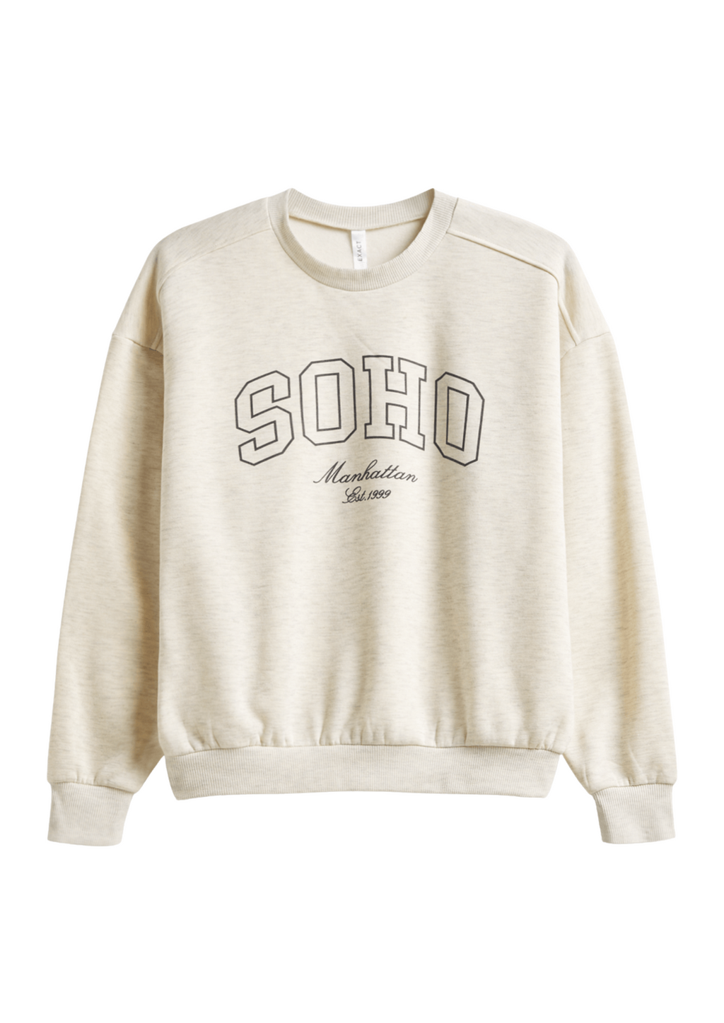 Exact Women's Natural Graphic Print Sweat Top
